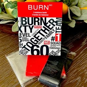 NIB BURN 60 🌸 3 resistance bands
